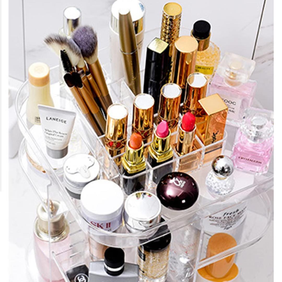 360° Rotating Acrylic Makeup and Perfume Organizer